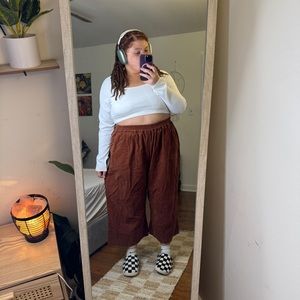 Shiny by Nature Corduroy Brown Pants